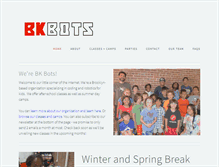 Tablet Screenshot of bkbots.com